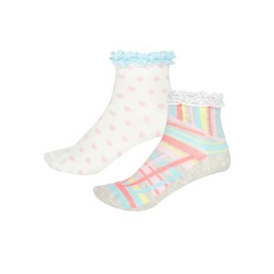 Girls cream pastel socks